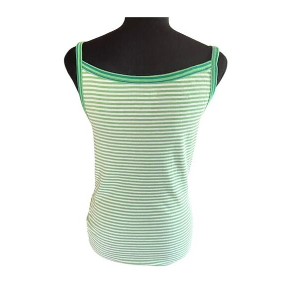 GAP Bundle – NWT – Pink Lace Cami & Green Striped Tank – Size L / 38C - Picture 3 of 8